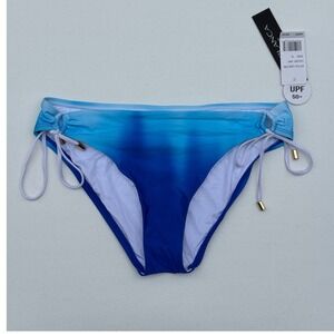 La Blanca Ocean Adjustable Hip Bikini Bottoms Women Size 10 Blue NWT Ombre